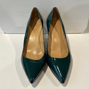 Talbots Size 11 Dark Green Patent Leather Heels